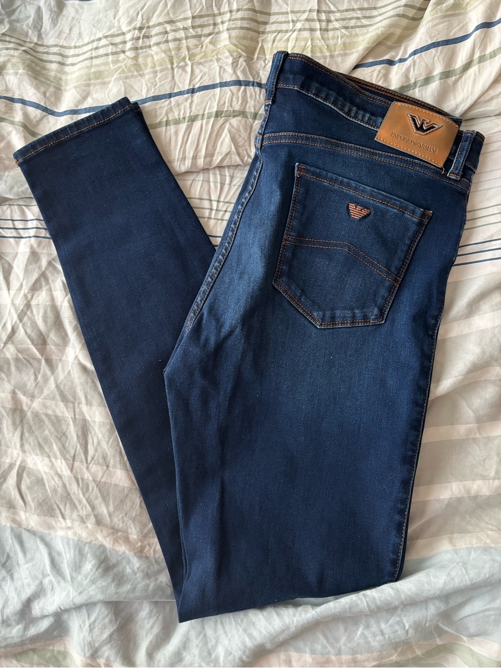 Emporio Armani Navy Blue skinny Jeans